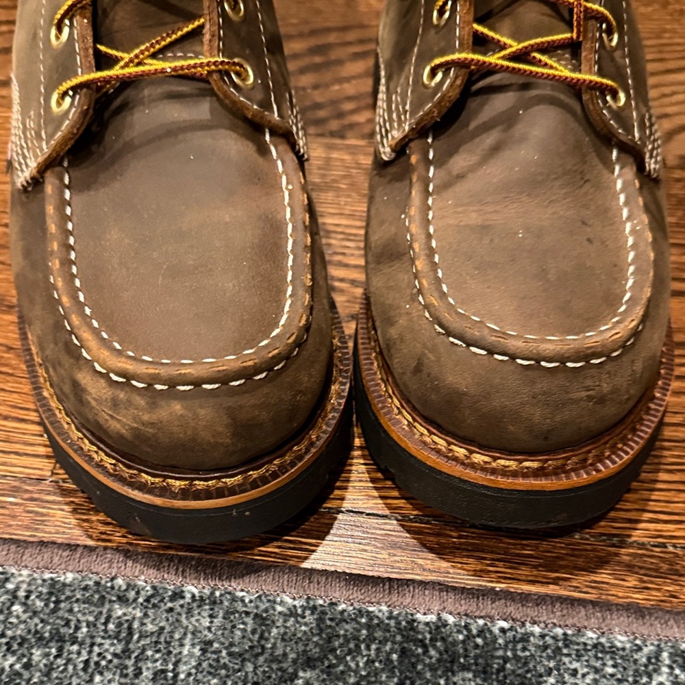 Men's Brown Leather Boots - Picture 9 of 9